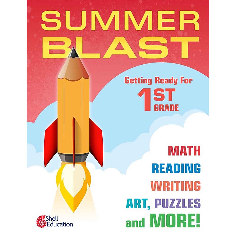 Shell Education Summer Blast: Getting Ready for First Grade Activity Book (51551) image 1