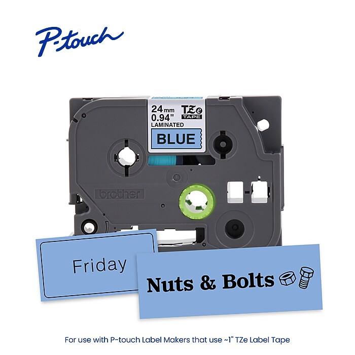 Brother P-touch Laminated Label Tape, 1