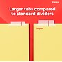 Staples Large Tab Insertable Paper Divider, Clear, 8-Tabs, 4 Sets (13516/14482)~#|#~2F8F6A60-17E8-4203-8A2E2B6CA6A12BFA_sc7