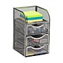 Mind Reader 4-Compartment Metal Desk Organizer, Silver (MESHMINI-SIL)~#|#~2F924344-8987-4970-AE1FF209E94E511E_sc7