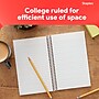 Staples 1-Subject Notebooks, 5" x 7.75", College Ruled, 80 Sheets, Assorted Colors, 3/Pack (ST11670C)~#|#~2F93AE73-CE88-49E5-B18D1E612BA595A5_sc7
