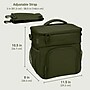 bentgo Prep Deluxe Insulated Multimeal Bag, 5-Compartment, Olive Green (BGPRPBAG-OG)~#|#~2F9415C0-6DE2-40F6-9DA3900EEC634FD6_sc7