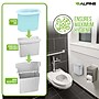 Alpine Industries Plastic Sanitary Napkin Disposal Receptacle, 10"x 5", White (451-WHI-MK)~#|#~2F981B1D-A302-456F-A4D2C462D8937F09_sc7