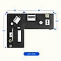 FlexiSpot E7L Series 76"W Electric L-Shaped Adjustable Standing Desk, Black/White (E7LW557624B)~#|#~2F9B314F-BE7A-4C3D-B9A4B0FDE8C8668B_sc7
