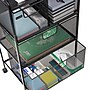 Mind Reader 4-Drawer Multipurpose Utility Cart with Wheels, Metal, Black (4DRMESH-BLK)~#|#~2F9BC99E-91A9-40B1-94B2B4D10DF2E9B7_sc7