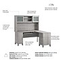 Bush Home Somerset 60"W L Shaped Computer Desk with Hutch, Platinum Gray (SET002PG)~#|#~2F9D14D2-9D54-4C15-87C59B8426744C89_sc7