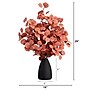 Nearly Natural 29" Artificial Fall Eucalyptus Arrangement in Black Vase (A2197)~#|#~2F9F607C-8E5D-499F-94009C7D416C7362_sc7