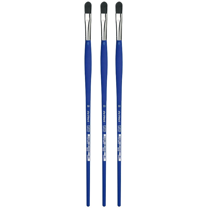 da Vinci FORTE-Acrylics Oil and Acrylic Synthetic Student Brushes, 3 /Pack (DVXVA865010-3) image 1