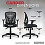 Staples Carder Ergonomic Fabric Swivel Computer and Desk Chair, Black (24115-CC)~#|#~2FA979DC-2027-4341-BA7FBEDF03B33C06_sc7