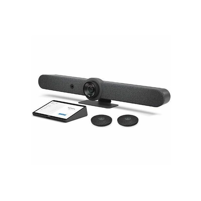 Logitech Rally Bar No-Radio HD 4K Kit Webcam, 15 Megapixels, Graphite (991-000536) image 1