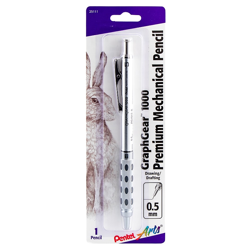 Pentel GraphGear 1000 Mechanical Pencil, 0.5mm, #2 Hard Lead (PTAPG1015APABP) image 1