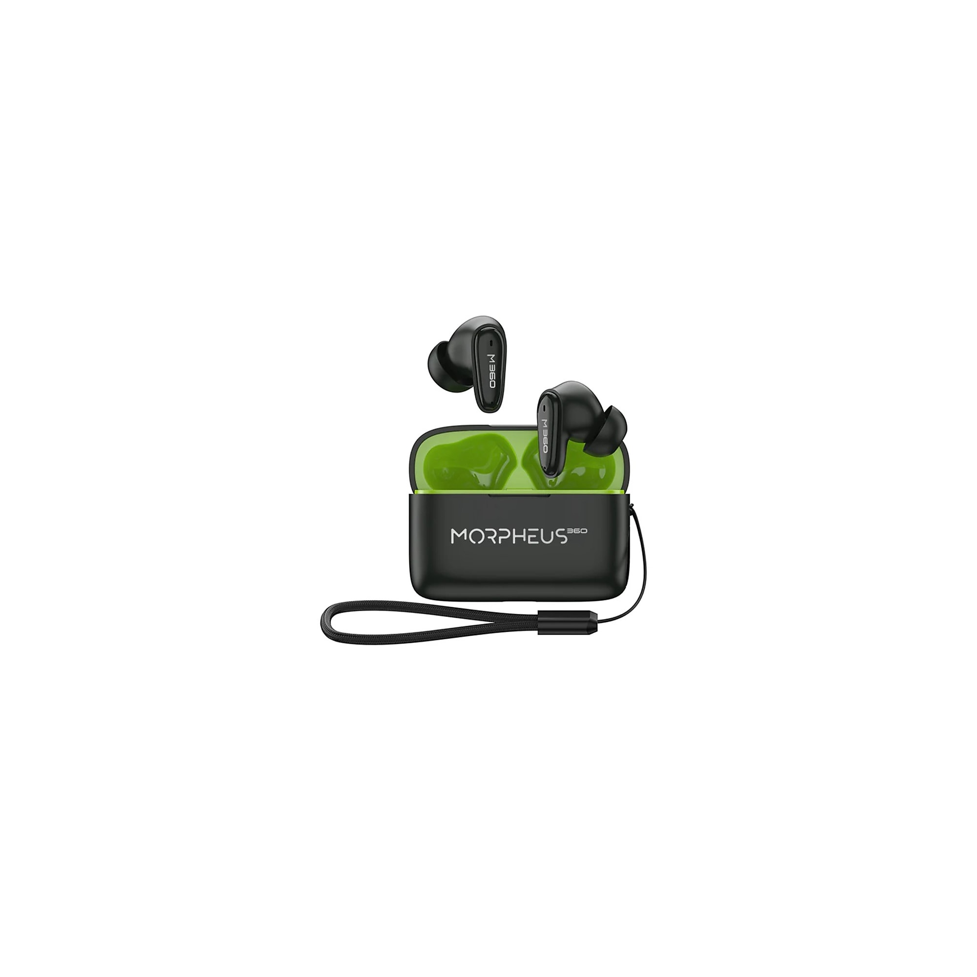 Morpheus 360 Nemesis Wireless Earbuds, Bluetooth, Black (TW1800B) Simolary simolary.com