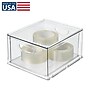iDESIGN Small Stackable Plastic Storage Bin, Clear (80009)~#|#~2FB43A4C-EB88-4C5D-A01F984174675825_sc7