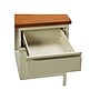 Hirsh 48"W Single-Pedestal Desk, Putty/Oak (20091)~#|#~2FB7DEB5-6E24-49C4-9195D60BFF77B4A6_sc7