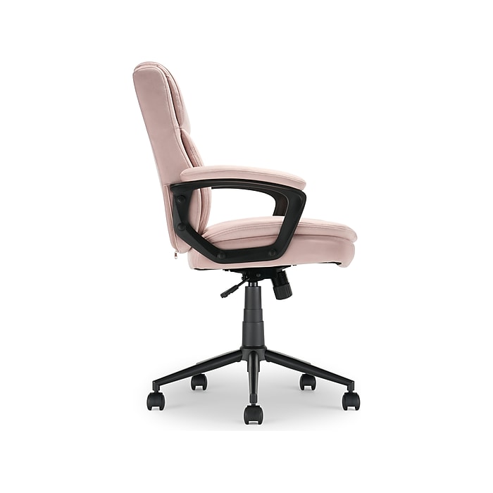 Click365 Transform 2.0 Ergonomic Fabric Swivel Desk Chair, Pink