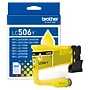 Brother LC506 Yellow Standard Yield Ink Cartridge, Prints Up to 900 Pages (LC506YS)~#|#~2FBDC7F3-C587-40BA-B2C5E4A1F34B4994_sc7