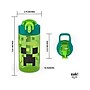 Zak! Minecraft Meadow Polypropylene Water Bottle, 16 oz., Green/Black (MICR-T120)~#|#~2FBE29BA-4A75-4959-8166D76E90F4E136_sc7