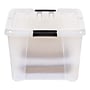 Iris Latching Plastic Hinged Closure Storage Bin, Clear, 4/Pack (585098)~#|#~2FC38535-130E-4E8A-A7749020A06F05EA_sc7