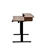 Huanuo 55"W Electric Rectangular Adjustable Standing Desk with Riser and Drawers, Walnut (HNESD101WN)~#|#~2FC7FB08-87BF-4B33-AC4E9337155E68F6_sc7