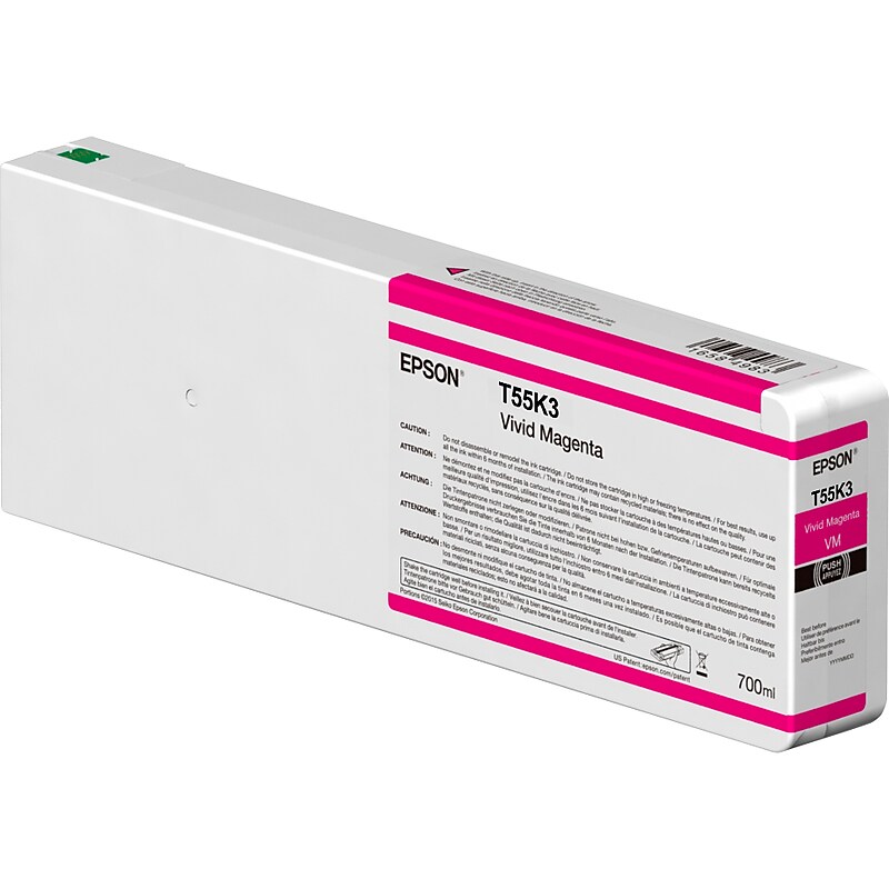 Epson UltraChrome HDX/HD T55K Vivid Magenta Ink Cartridge (T55K300) image 1