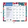 2026-2027 Excello Brands 12" x 15" Academic Monthly Wall Calendar, Teal Floral (NAY27-1512WC-17)~#|#~2FD254BE-E7A2-475E-8953AEFB4AEB9E15_sc7