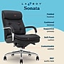 La-Z-Boy Sonata Ergonomic Bonded Leather Swivel Executive Chair, Black and Chrome (CCHR10014D)~#|#~2FD31404-374F-45E9-86519E8CEBD7A7FA_sc7