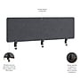 Bush Business Furniture Fabric Privacy Panel, 18"H x 58"W, Cool Charcoal (PSP158CL-03)~#|#~2FDAE392-3071-4ACF-A5ABC776B4F760E4_sc7
