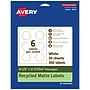 Avery EcoFriendly Laser/Inkjet Decorative Edge Multipurpose Labels, 2-1/2" x 2-57/64", White, 300/Box (94121)~#|#~2FDAEFD8-7BBF-4BA4-8DD68DF7FAD33295_sc7