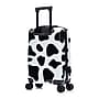 InUSA Prints 20" Hardside Suitcase, 4-Wheeled Spinner, TSA Checkpoint Friendly, Cow Animal Print (IUAPC00S-COW)~#|#~2FE00202-0112-441D-A9C9962F4E2CF134_sc7