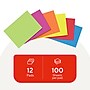 Staples Sticky Notes, 1 3/8" x 1 7/8", Summer Breeze Collection, 100 Sheets/Pad, 12 Pads/Pack (ST62862)~#|#~2FE1CC7D-B38B-492D-A913234C5C6AB22B_sc7