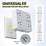 Overtime E63 7-in-1 Wall Outlet Surge Protector Extender with 4 AC Outlets, 2 USB-A & 1 USB-C Ports, White (OWPE63WH)~#|#~2FEE542A-B74D-47AF-A18533C2F6E12C0B_sc7