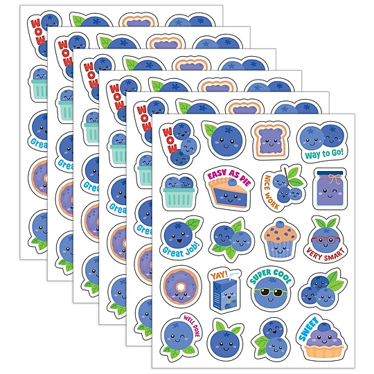 Teacher Created Resources Blueberry Smelly Stickers, Multicolored, 120/Pack, 6/Packs/Bundle (TCR9452-6)~#|#~2FF595DE-A224-4BD5-8B81660758B2901A_sc7