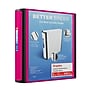 Staples Heavy Duty 2" 3-Ring Better Binder, D-Ring, Pink (ST55876-CC)~#|#~2FF5A97E-5323-4654-9C1B4EC837B06E0C_sc7
