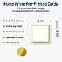 Avery Pre-Printed Gold Beads Design Matte Blank Card, White, 90/Pack (S00-DJF)~#|#~2FFEC95C-0559-4C1A-B88F40795B182F71_sc7