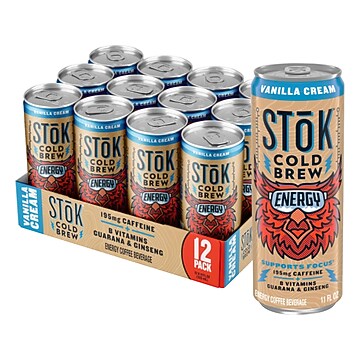 Java Monster Mean Bean Cold Brew Coffee, 15 fl. oz., 12 Cans/Pack