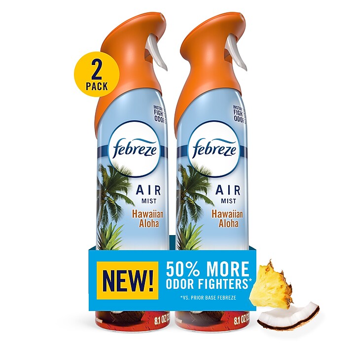 Febreze Air Mist Air Freshener Spray, Hawaiian Aloha Scent, 8.1 oz