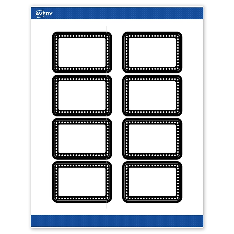 Avery Laser/Inkjet Rectangle Multipurpose Labels, 2" x 3", White, 80/Pack (S00DKM) image 1