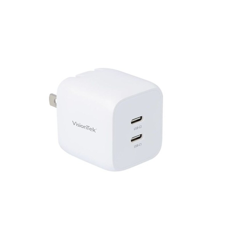 VisionTek 35W GaN II Power Adapter, 2 Port (901534) image 1