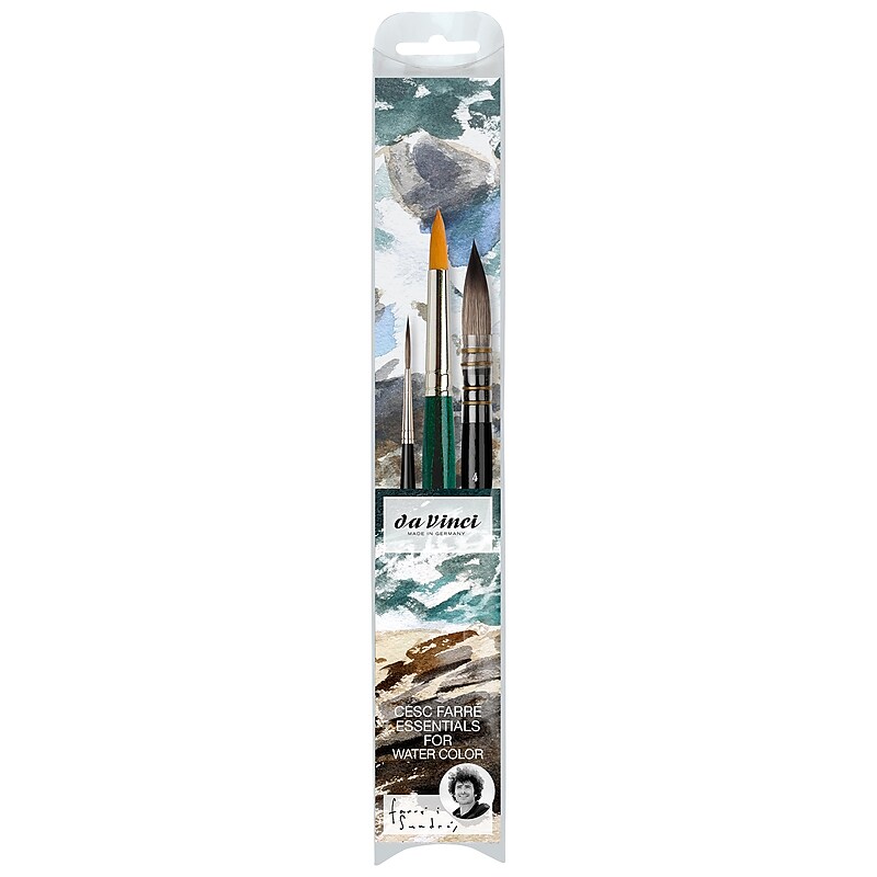 da Vinci Artist Signature Collection by Cesc Farré Watercolor Brushes, 3/Pack (DVXVA40130) image 1