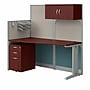 Bush Business Furniture Office in an Hour 63"H x 65"W Cubicle Workstation, Hansen Cherry (WC36492-03STGK)~#|#~301125AC-204B-4438-BC5084E063588D61_sc7