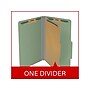 Medical Arts Press Pressboard Classification Folder, 1 Divider, 2" Expansion, Legal Size, Green, 10/Box (DV-T52-14-3AGN)~#|#~30128572-E6A1-41D7-B545E0A61FCB1011_sc7