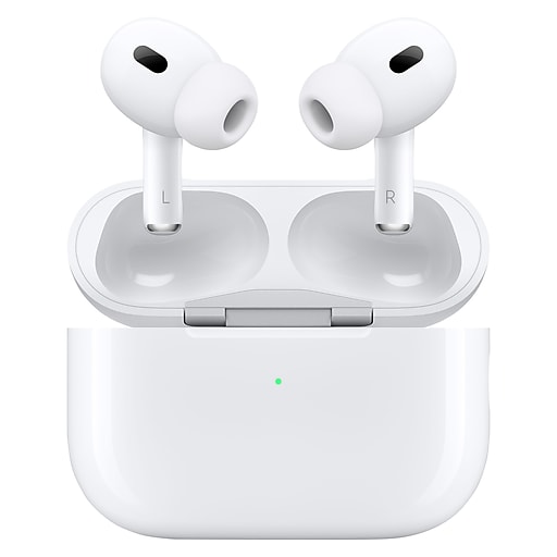 Apple AirPods Pro (2nd Generation) Bluetooth Earbuds with MagSafe Charging  Case (MQD83AM/A)