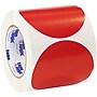 Tape Logic 4" Circle Inventory Label, Red, 500/Roll (DL615A)~#|#~301453B4-12C4-46D5-BA5113704C090A4B_sc7