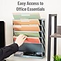Mind Reader 5-Compartment Mountable Plastic Vertical File Storage, Gray  (WALLANCH-GRY)~#|#~301495E9-D39E-4ABB-8111AE8E69D6237C_sc7