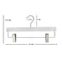 Nahanco 14" Plastic Flat Frosted Display Pant Hanger, 100/Pack (W005)~#|#~3014E445-0623-4D92-BF95E4BABD580796_sc7