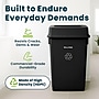 Alpine Industries Plastic Trash Can with Drop-Slot Lid, 23 Gallon, Black, 2/Pack (ALP477-BLK-PKG2-2)~#|#~30157577-393E-4EBF-AD228CE457623F5F_sc7