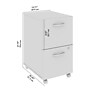 Bush Business Furniture Studio C 2 Drawer Mobile File Cabinet, Natural Elm (SCF116NESU)~#|#~3018C0B0-569D-4441-B6791B689D0BCDCA_sc7