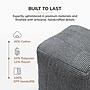 Anji Mountain Branford Ivory Gray Fabric Square Pouf Ottoman (AMBPF108-1818)~#|#~3019A339-44FF-4115-B259E043CA1D5015_sc7