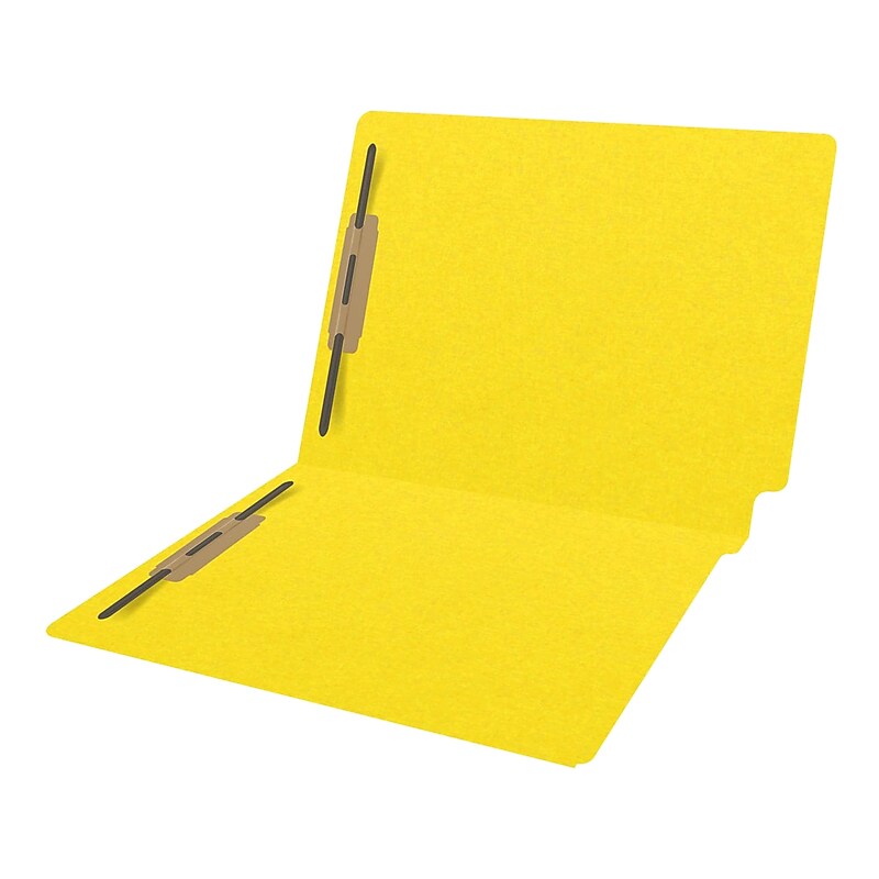 Medical Arts Press Heavy-Duty End Tab File Folder, Straight Cut, Letter-Size, Yellow, 40/Box (S-09459-YLW) image 1