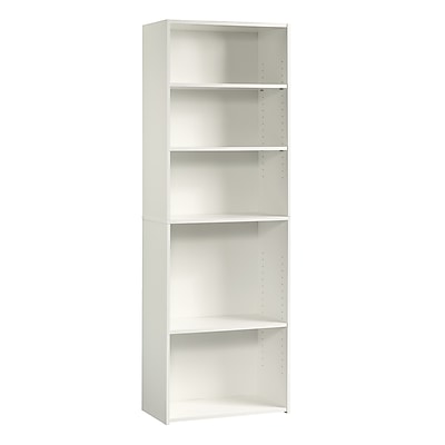 Sauder Beginnings 71″H 5-Shelf Bookcase, Soft White (415542) Simolary simolary.com